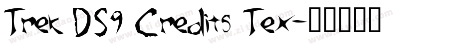 Trek DS9 Credits Tex字体转换